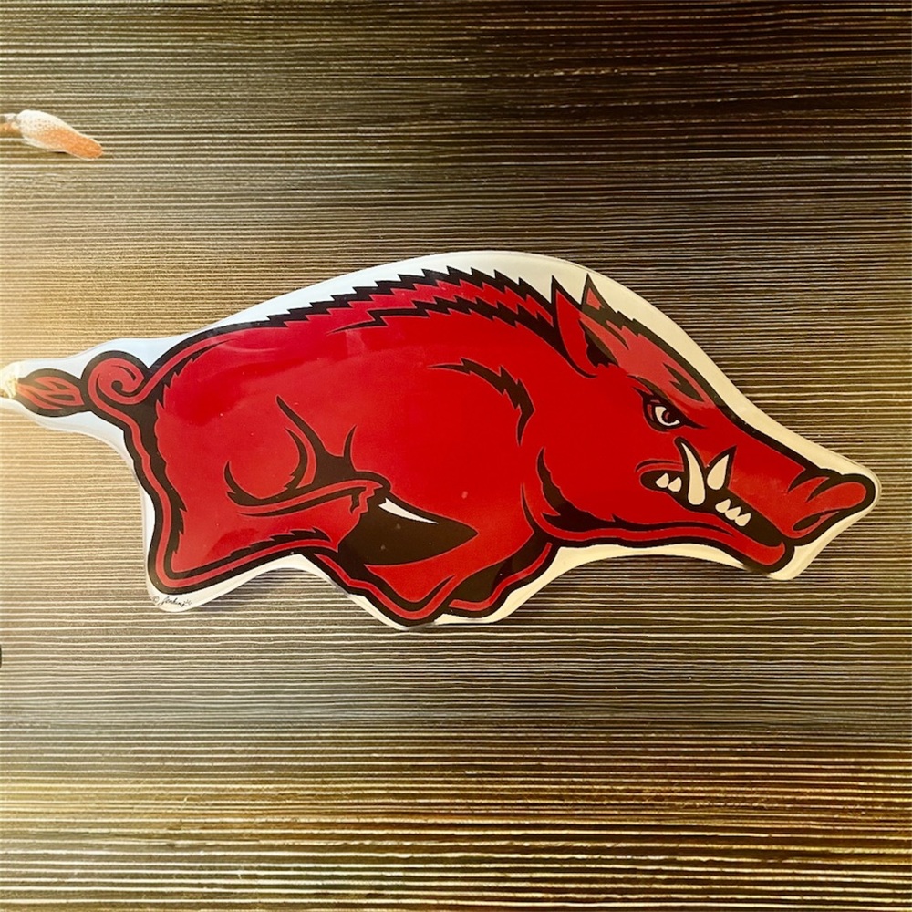 Arkansas Razorbacks Hog Mascot Serving Tray